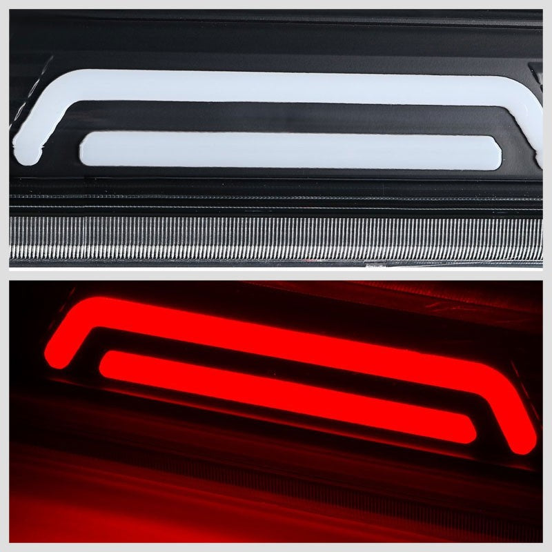 Black Housing Clear Len 3D LED Rear Third Brake & Cargo Light For 15-18 Colorado-Exterior-BuildFastCar