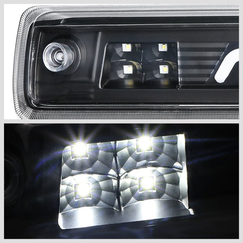 Black Housing Clear Len 3D LED Rear Third Brake & Cargo Light For 15-18 Colorado-Exterior-BuildFastCar