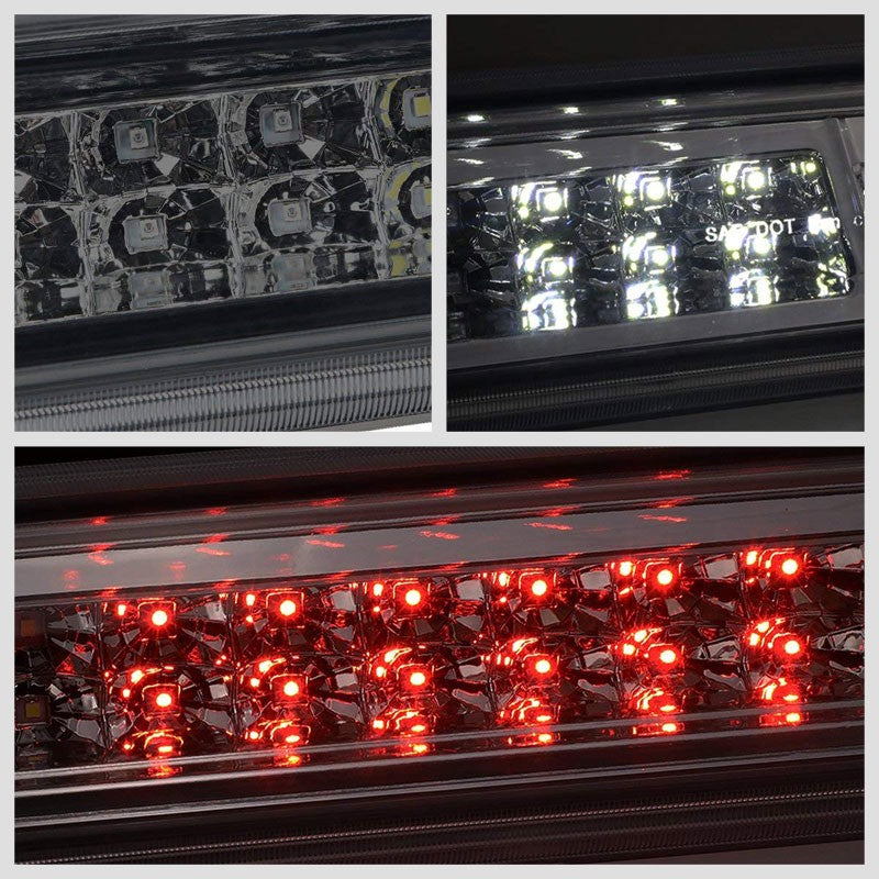 Chrome Housing Smoked Lens LED Rear Cargo+3RD Third Brake Light For 15-18 Canyon-Exterior-BuildFastCar