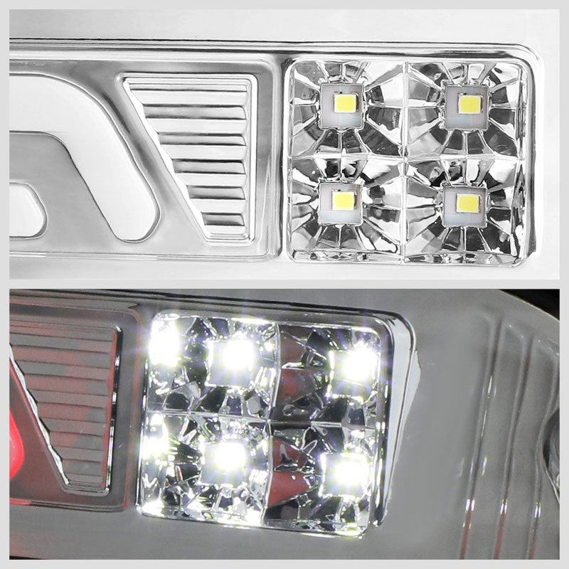 Chrome Housing Clear Len 3D LED Rear Third Brake/Cargo Light For 02-08 Ram 1500-Exterior-BuildFastCar
