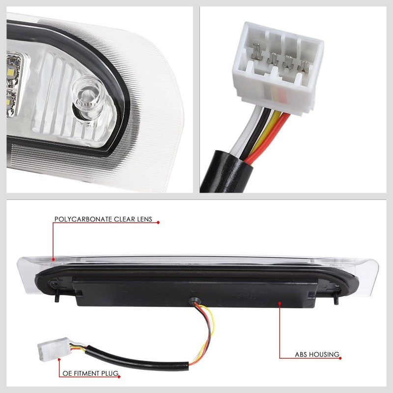 Chrome Housing Clear Len 3D LED Rear Third Brake/Cargo Light For 02-08 Ram 1500-Exterior-BuildFastCar