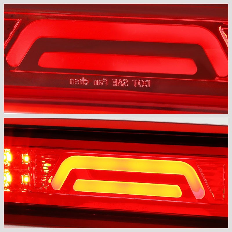 Chrome Housing Red Len 3D LED Rear Third Brake & Cargo Light For 02-08 Ram 1500-Exterior-BuildFastCar