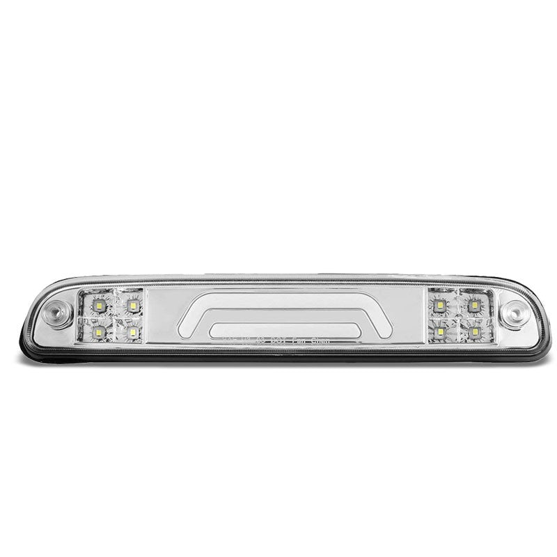 Chrome Housing Clear Lens 3D LED Cargo+3RD Third Brake Light For 99-16 F-250 SD-Exterior-BuildFastCar