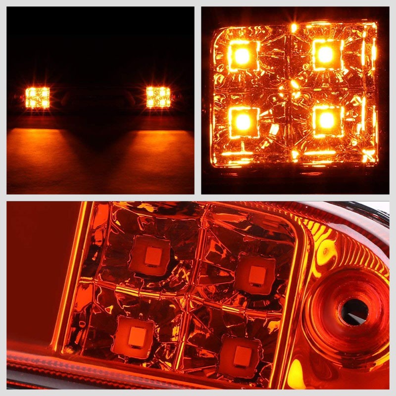Chrome Housing Red Lens 3D LED Cargo+3RD Third Brake Light For 99-16 F-250 SD-Exterior-BuildFastCar