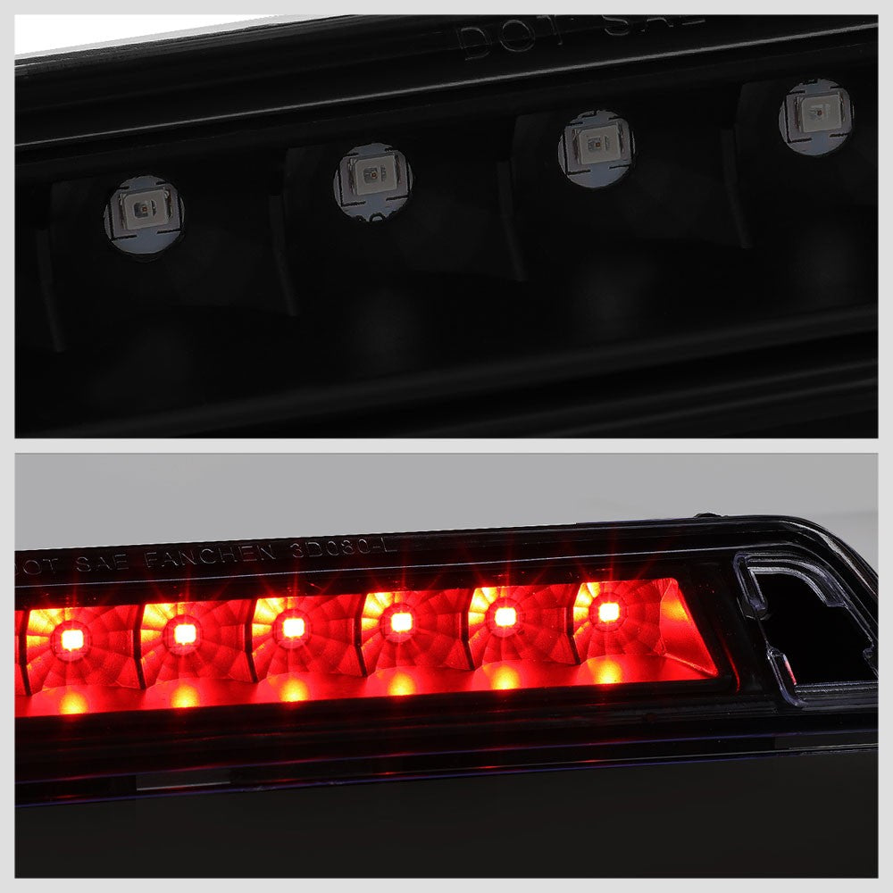 Black Housing/Smoke Lens LED Rear Tail Third Brake Light For 06-14 Ridgeline-Lighting-BuildFastCar