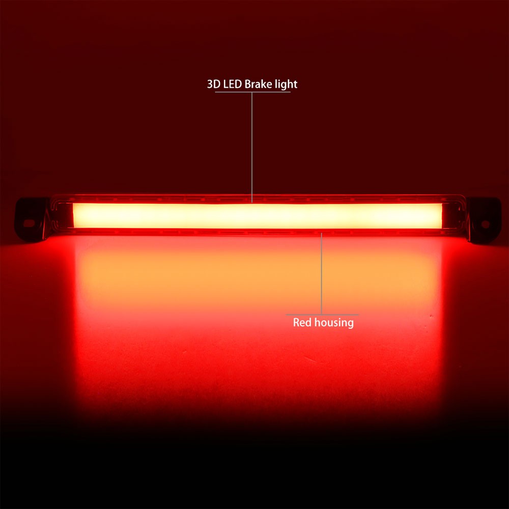 Chrome Housing/Red Lens 3D LED Bar Rear Tail Third Brake Light For 01-03 QX4-Lighting-BuildFastCar