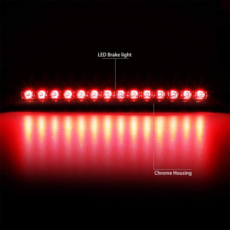 Clear Lens/Chrome House Full LED Rear Third Brake Light for 98-07 Land Cruiser-Exterior-BuildFastCar
