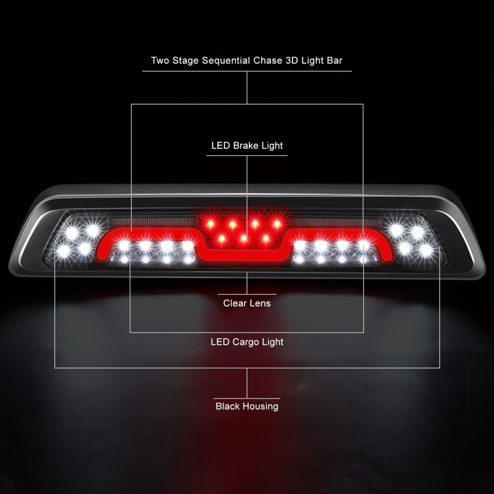 Clear LED Rear Third Brake & Cargo Light 07-20 Tundra XK50 3BL-ZTL-009-CH