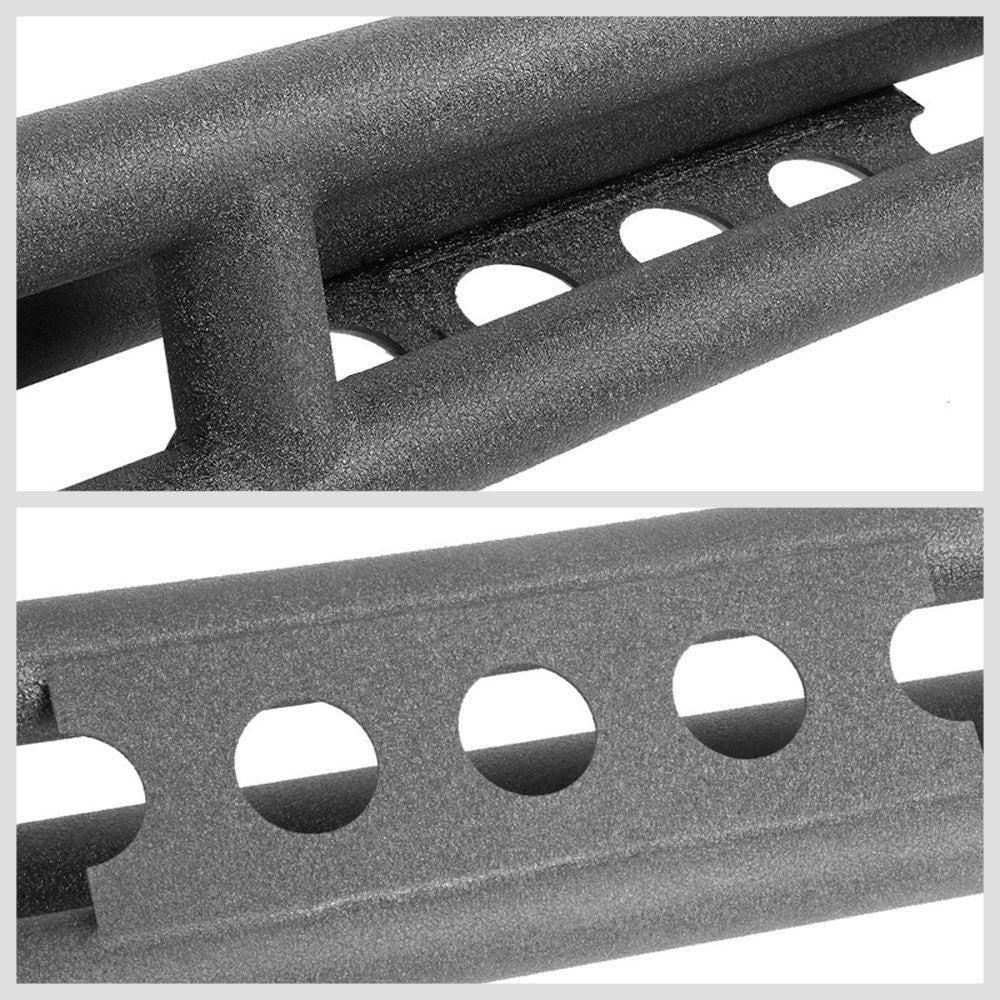 Black Steel Girder Running Board Nerf Bar 07-18 Jeep Wrangler 2-Door BFC-RUNB-JPWGLER