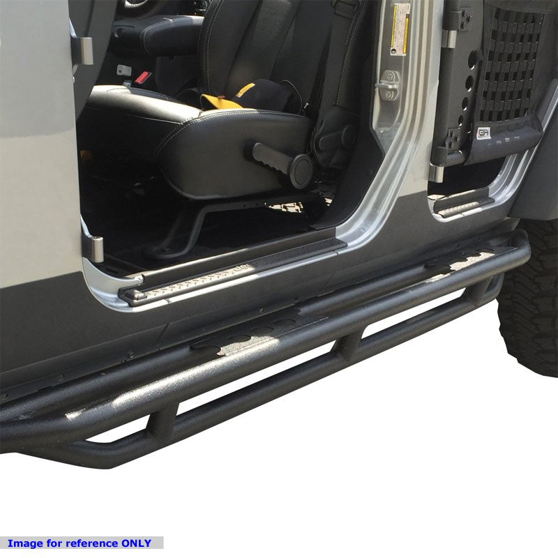 Black Steel Girder Running Board Nerf Bar 07-18 Jeep Wrangler 4-Door BFC-RUNB-JEPWRA0716JK