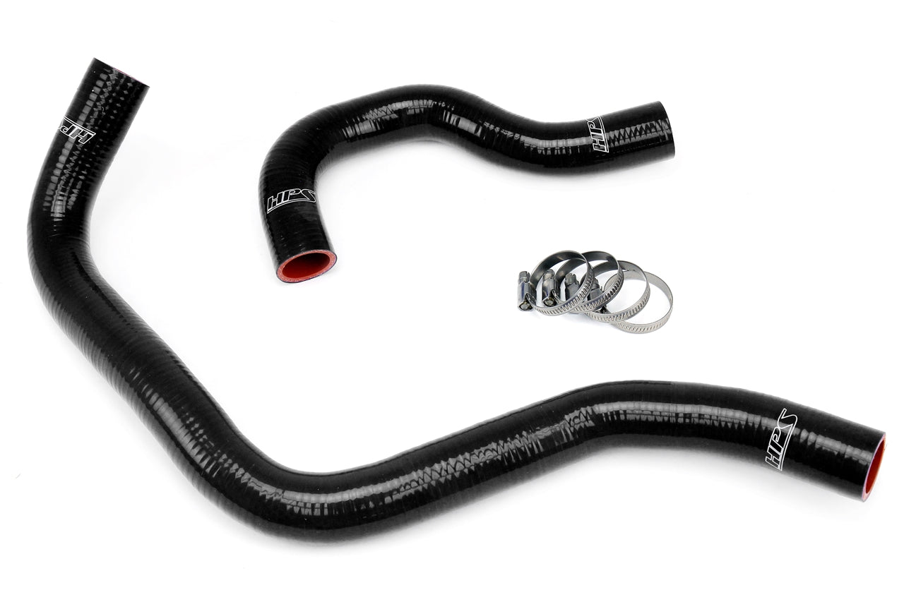 HPS Performance 57-1002-BLK Silicone Radiator Coolant Hose Kit For 90-93 Acura Integra LS RS GS GS-R
