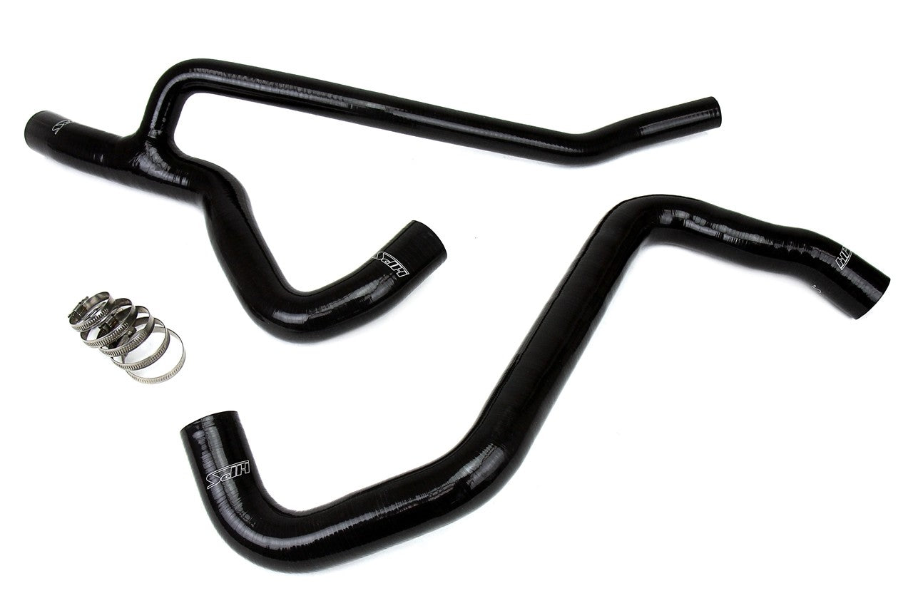 HPS Performance 57-1014-BLK Silicone Radiator Coolant Hose Kit For 07-10 Ford Mustang GT V8