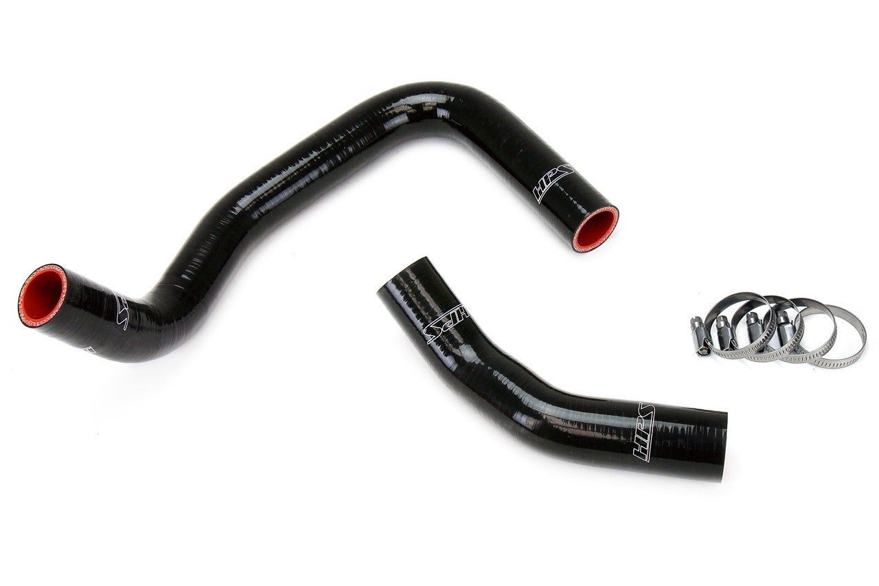 HPS Performance 57-1202-BLK Silicone Radiator Coolant Hose Kit For 85-87 Toyota Corolla AE86 4A-GEU