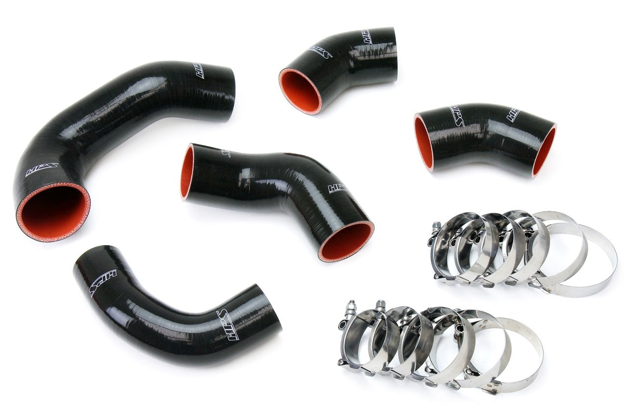 HPS Black 4-Ply Silicone Intercooler Hose Kit For 03-07 Mitsubishi Lancer Evolution 8 / Evolution 9 / MR US-Spec
