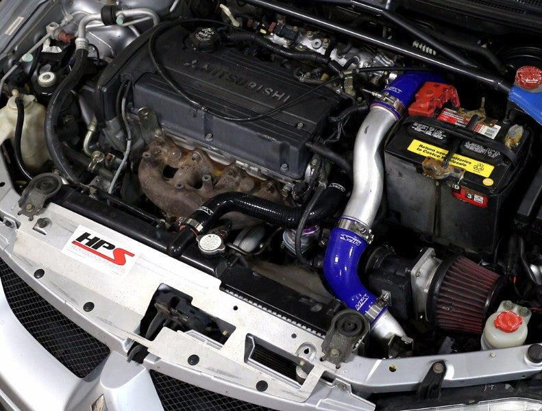 HPS Black 4-Ply Silicone Intercooler Hose For Mitsubishi 03-07 Lancer EVO 8 Evolution VIII-Performance-BuildFastCar