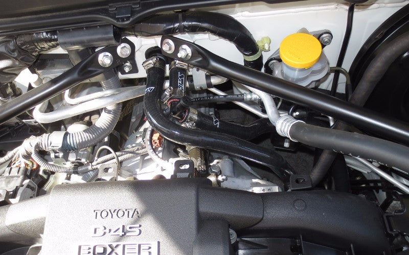HPS Black Reinforced Silicone Heater Hose Kit for Scion 13-16 FRS