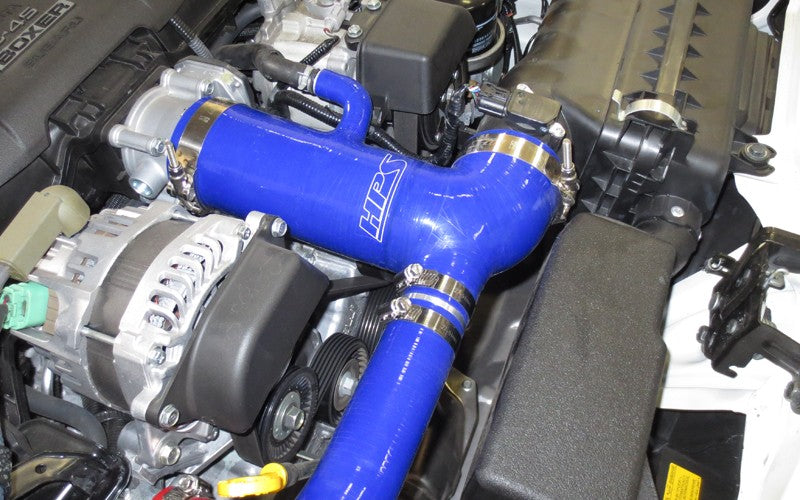 HPS Blue 4-Ply Silicone Post MAF Air Intake Hose and Sound Tube 2PC Kit For 13-16 Scion FRS/13-20 Subaru BRZ