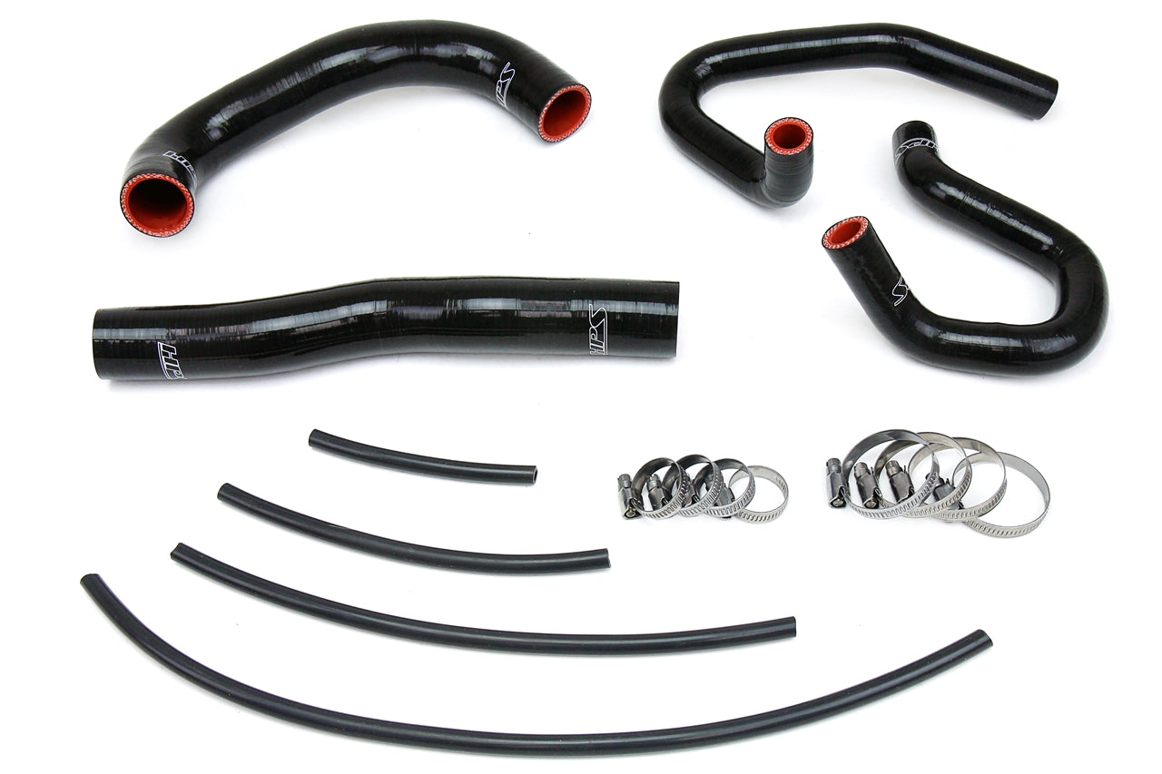 HPS Performance 57-1324-BLK Silicone Radiator/Heater Coolant Hose Kit For 13-14 Hyundai Genesis Coupe 2.0T Turbo