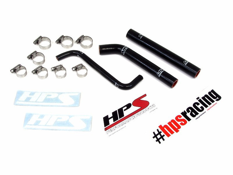 HPS Performance 57-1376-BLK Silicone Radiator Coolant Hose Kit For 04-09 Honda TRX450R