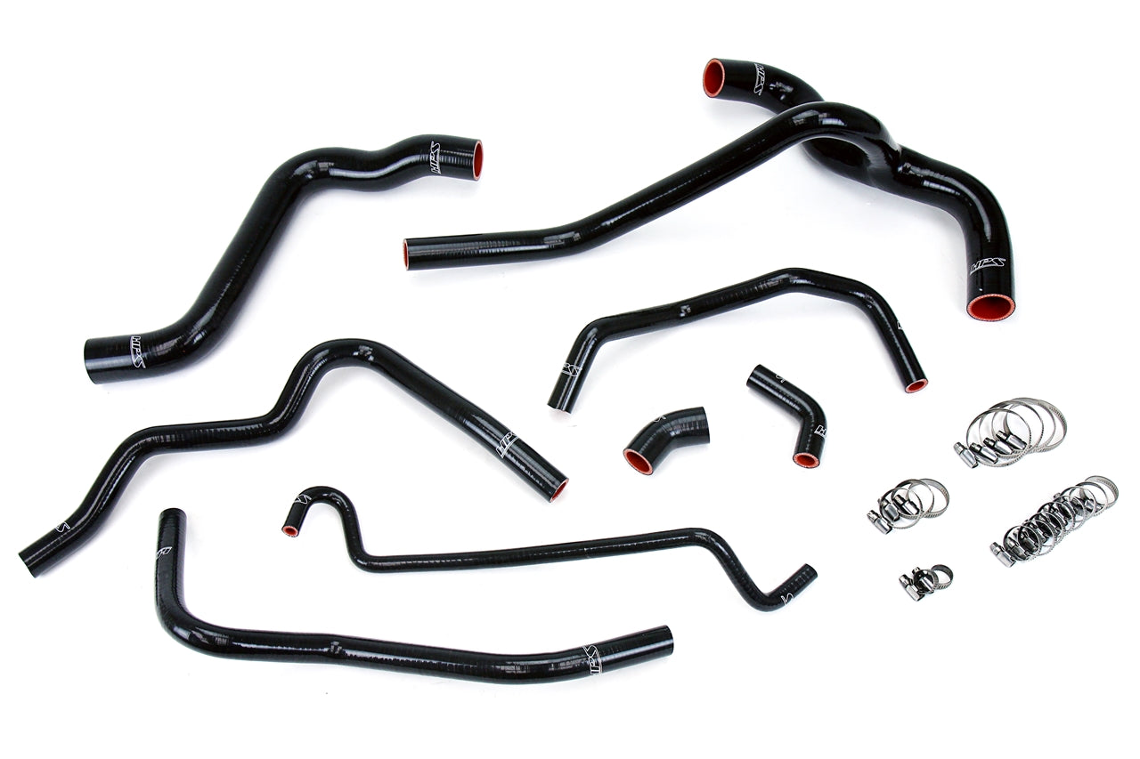 HPS Performance 57-1400-BLK Silicone Radiator/Heater Coolant Hose Kit For 05-10 Ford Mustang 4.0L V6