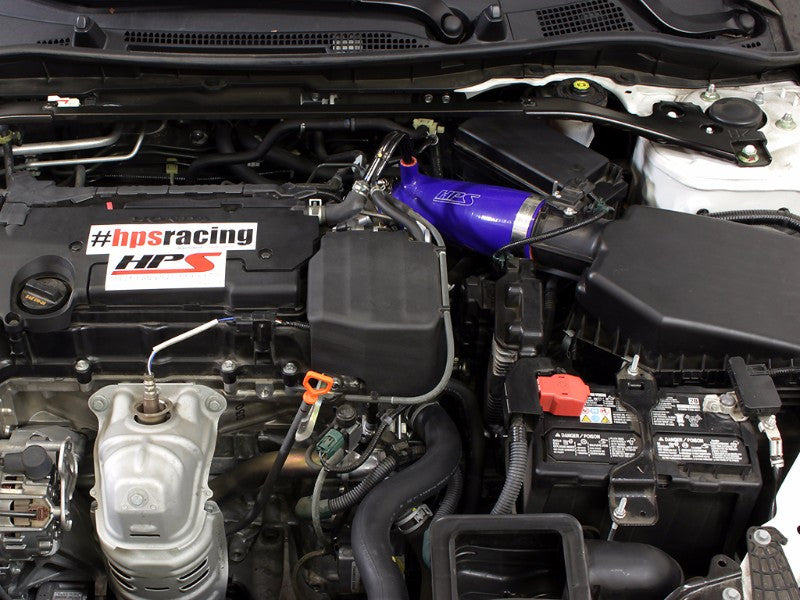 HPS Blue Silicone Post MAF Air Intake Hose Kit For Honda 13-16 Accord 2.4L-Performance-BuildFastCar