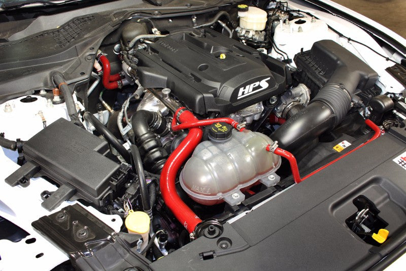 HPS Red Silicone Radiator+Heater Hose Kit For Ford 15 Mustang Ecoboost 2.3L-Performance-BuildFastCar