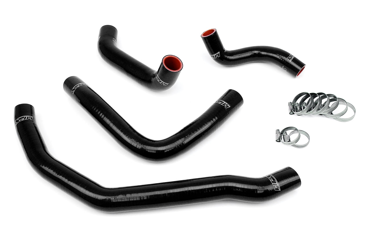 HPS Performance 57-1500-BLK Silicone Radiator Coolant Hose 4PC Kit For 90-99 Toyota MR2 3SGTE Turbo