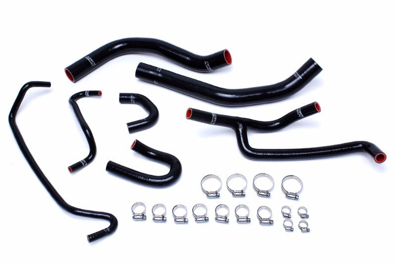HPS Black Silicone Radiator+Heater Hose Kit For Ford 15-16 Mustang 3.7L V6-Performance-BuildFastCar