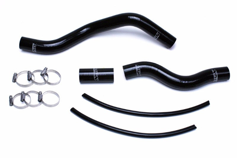 HPS Black 3-Ply Silicone Radiator Hose Kit Coolant For Honda 01-05 Civic 1.7L AT-Performance-BuildFastCar