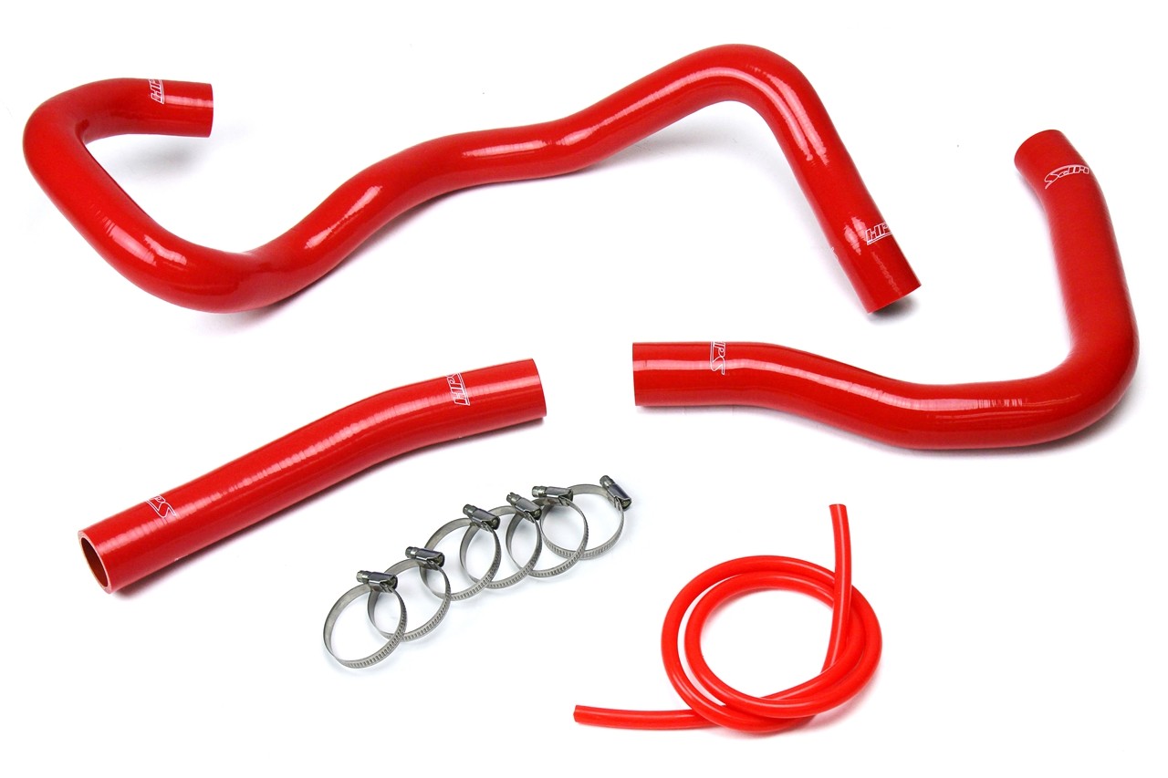 HPS Red 3-Ply Silicone Radiator Hose Kit Mitsubishi 08-17 Lancer 2.0L/2.4L-Performance-BuildFastCar