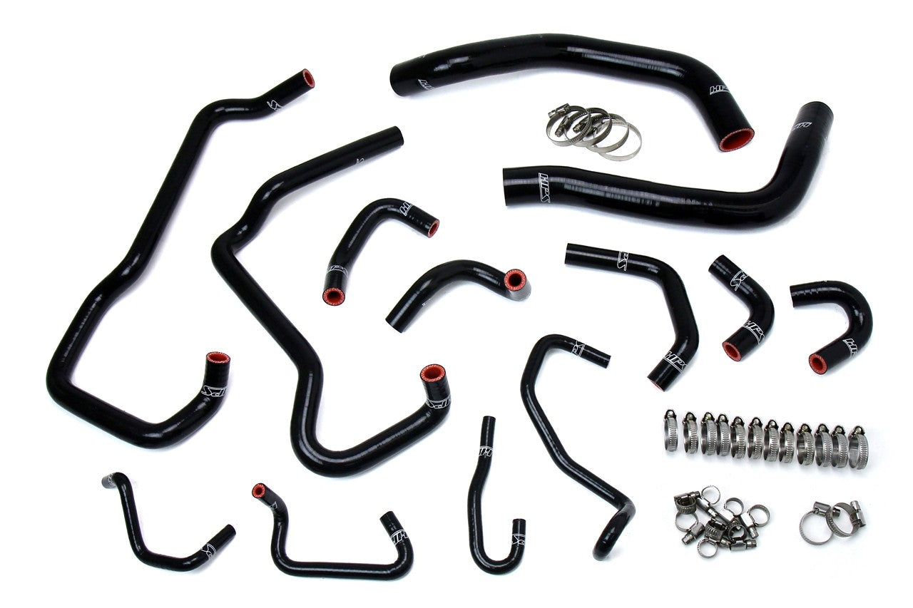 HPS Performance 57-1581-BLK Silicone Radiator, Heater and Ancillary Coolant Hose Kit For 16-23 Toyota Tacoma 3.5L V6