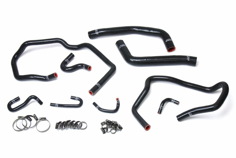 HPS Performance 57-1611-BLK Silicone Radiator/Heater Coolant Hose Kit For Toyota 10-14 FJ Cruiser 4.0L V6