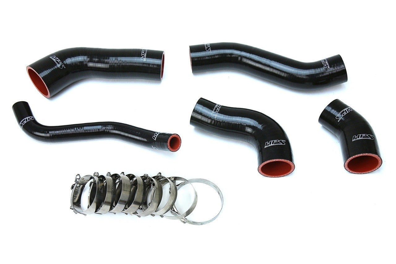 HPS Black Silicone Intercooler Hose Kit Hyundai 13-17 Veloster 1.6L Turbo-Performance-BuildFastCar