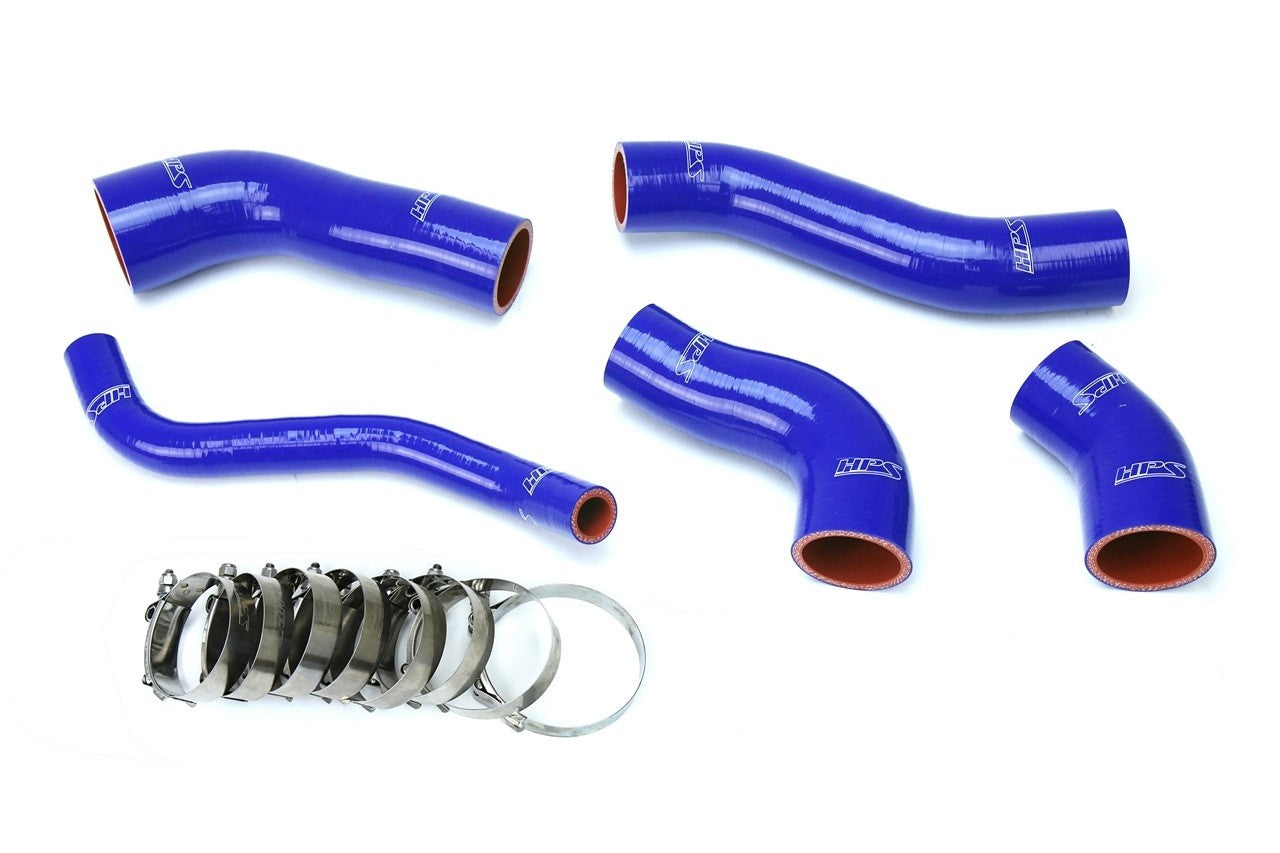 HPS Blue Silicone Intercooler Hose Kit Hyundai 13-17 Veloster 1.6L Turbo-Performance-BuildFastCar