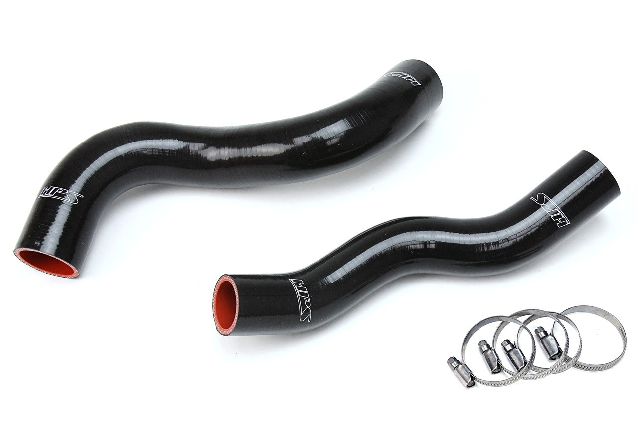 HPS Performance 57-1703-BLK Silicone Radiator Coolant Hose Kit For 05-09 Jeep Grand Cherokee / 06-09 Commander 4.7L V8