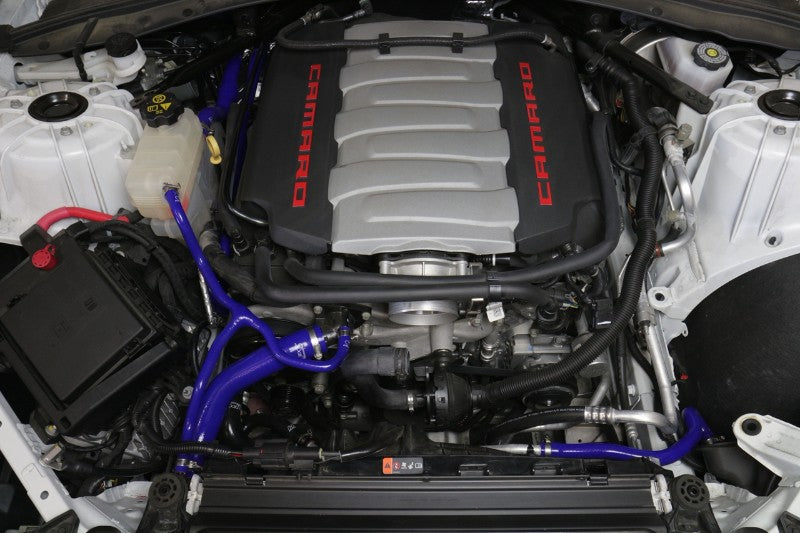 HPS Blue Silicone Radiator+Heater Hose Kit for 16-17 Camaro SS Coupe 6.2L V8-Performance-BuildFastCar