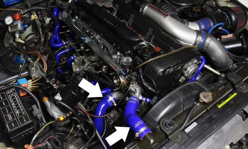HPS Black Silicone Radiator Hose For 89-94 Nissan Skyline GTR R32 RB26DETT Turbo-Performance-BuildFastCar