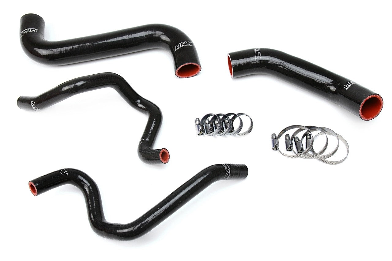 HPS Performance 57-1732-BLK Silicone Radiator/Heater Coolant Hose Kit For 03 Subaru Impreza 2.5L Non Turbo