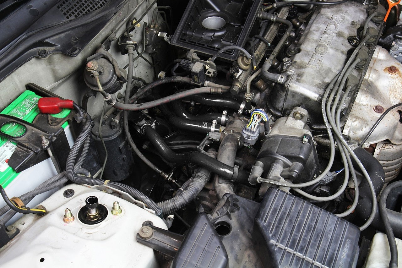 HPS Black Silicone Heater Hose Kit for 1996-2000 Honda Civic CX DX LX 1.6L D16 SOHC