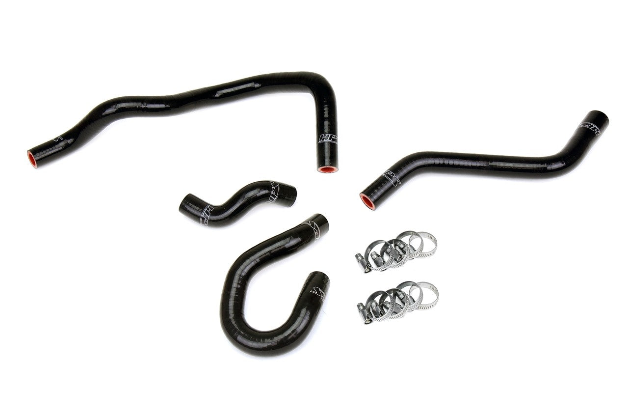 HPS Performance 57-1774-BLK Silicone Heater Coolant Hose Kit For 96-00 Honda Civic EX HX 1.6L D16 SOHC