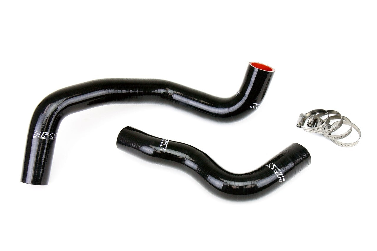 HPS Performance 57-1833-BLK Silicone Radiator Coolant Hose Kit For 14-16 Infiniti Q50 3.7L V6