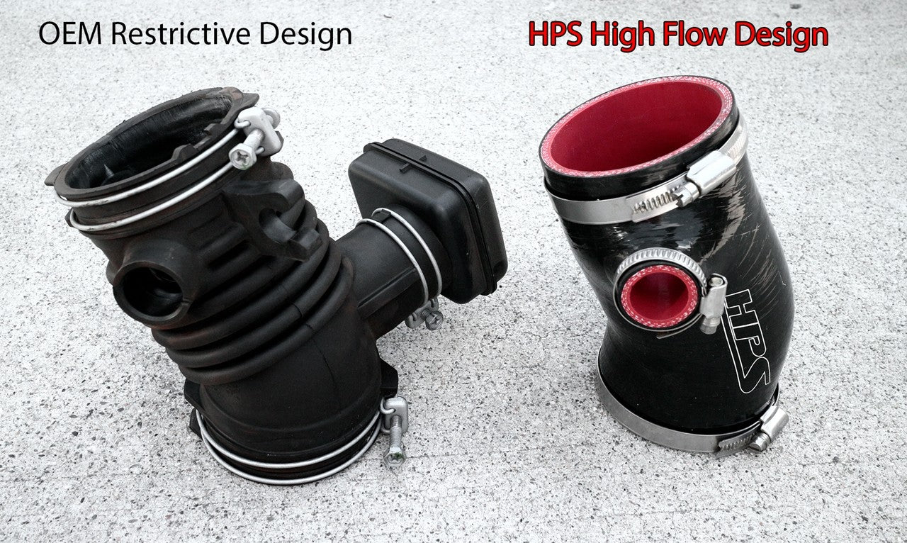 HPS Black 3-Ply Silicone Air Intake Hose Kit for 16-22 Lexus RX350/350L 3.5L V6 (AL20 4th)