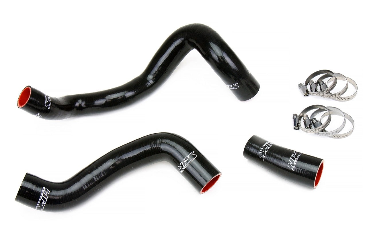 HPS Performance 57-1886-BLK Silicone Radiator Coolant Hose Kit For 16-18 Ford Focus RS 2.3L Turbo