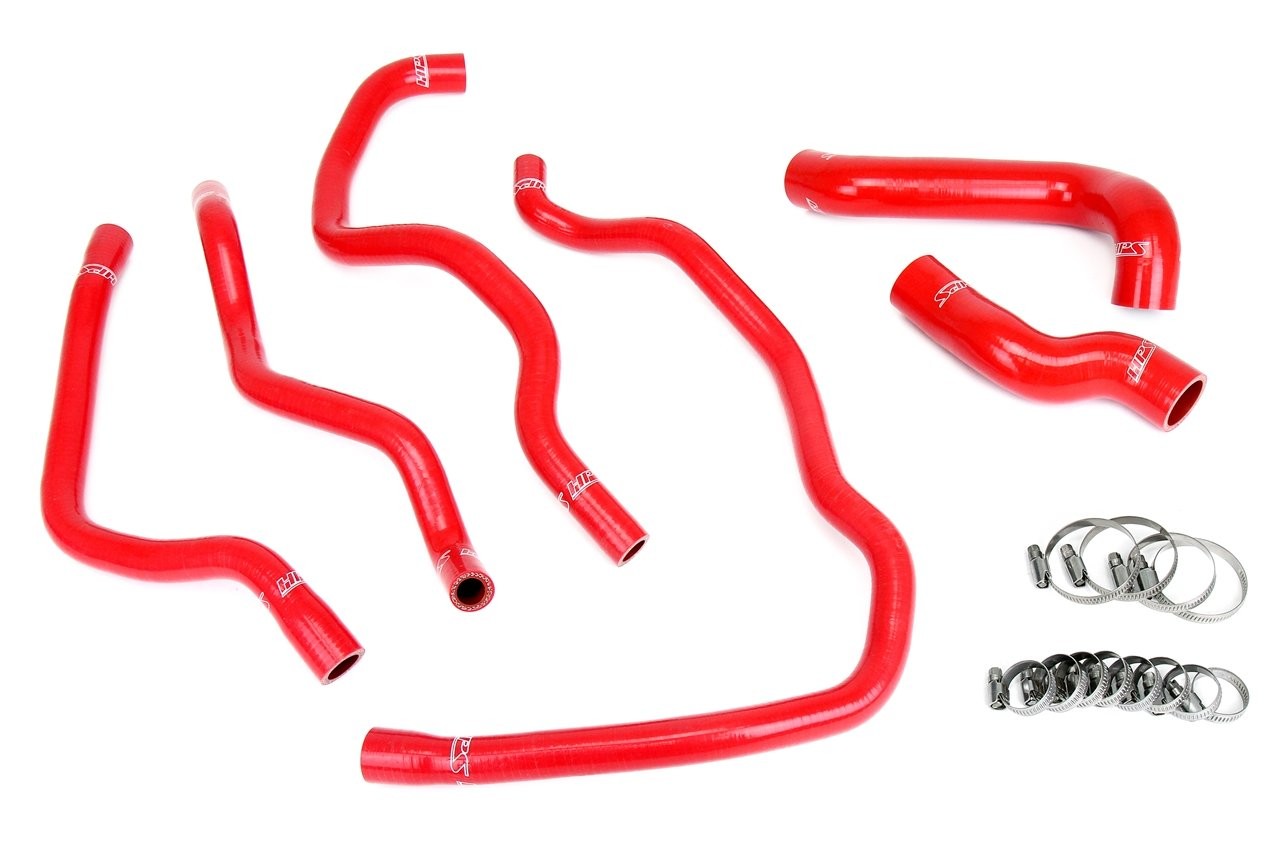 HPS Red Radiator & Heater Hose Kit 00-06 BMW 323 325 328 330 E46 57-2076-RED