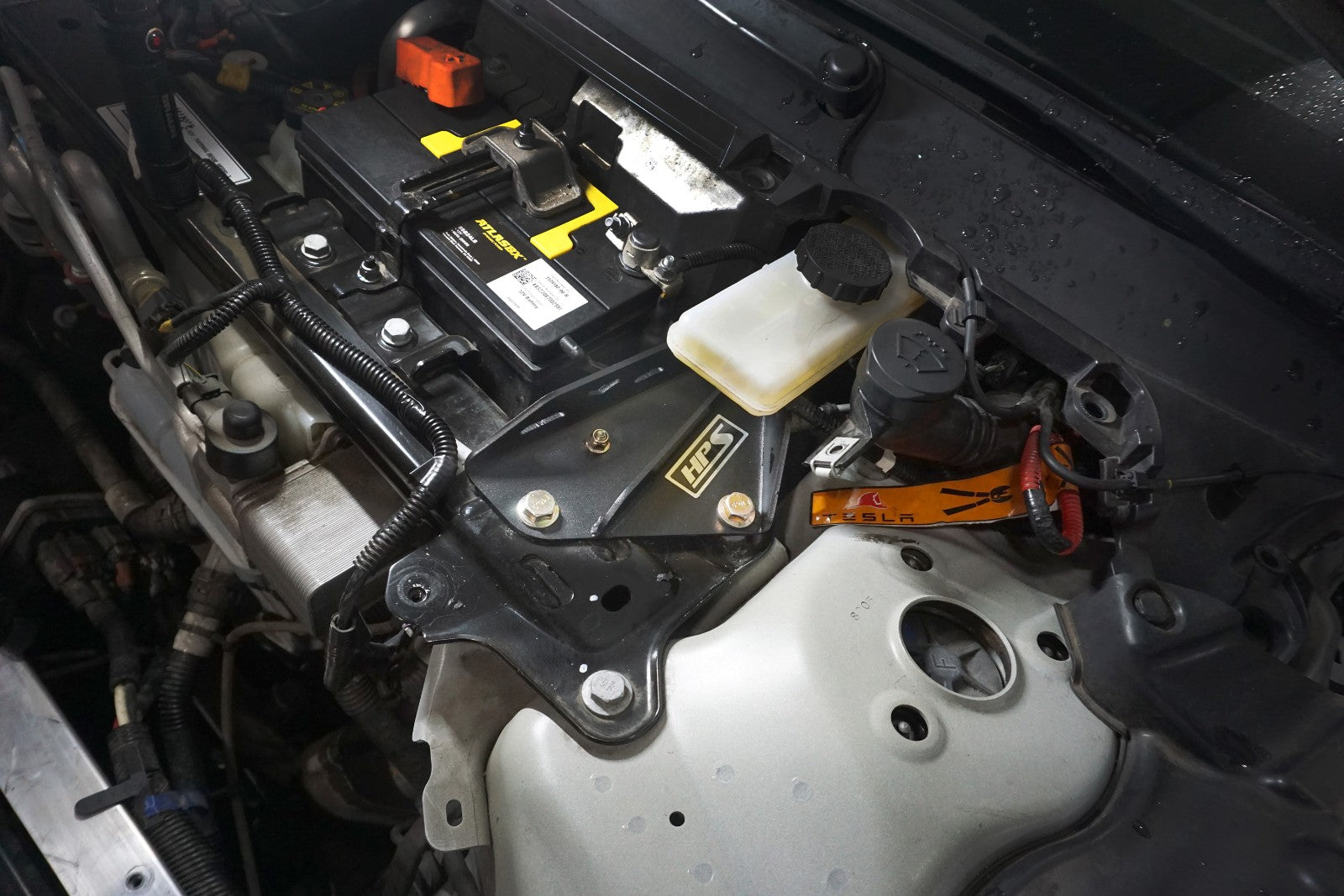 HPS Black Steel Brake Master Cylinder Brace Stopper 601-001 601-001