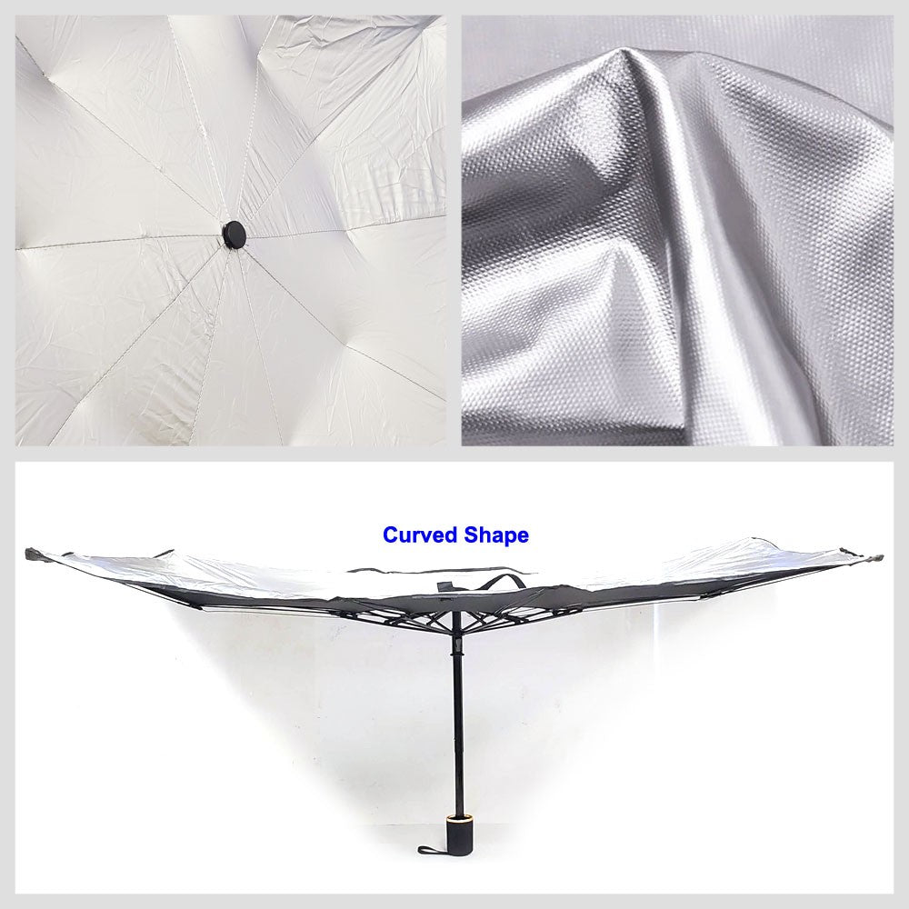 BFC Car Windshield Window UV Sun Shade Protect Heat Cover Umbrella+Carry Bag