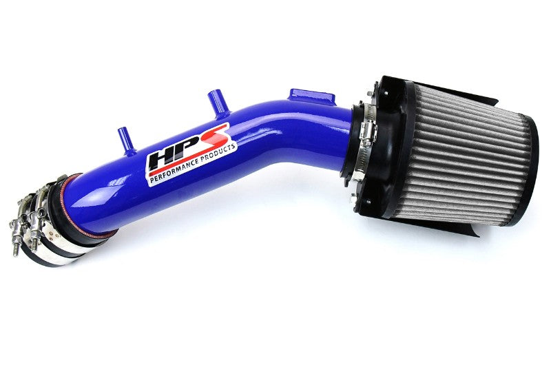 HPS Blue Shortram Air Intake+Heatshield with Filter For 03-07 Honda Accord 2.4L-Air Intake Systems-BuildFastCar-827-173BL