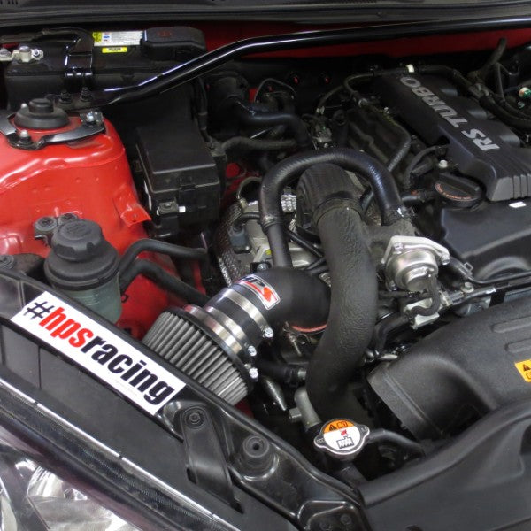 HPS Black Shortram Air Intake with Filter For 13-14 Hyundai Genesis Coupe 2.0T-Air Intake Systems-BuildFastCar-827-201WB