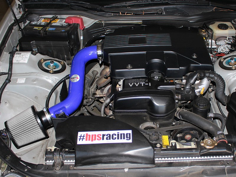 HPS Blue Shortram Air Intake+Heatshield with Filter For 01-05 Lexus GS300 3.0L-Air Intake Systems-BuildFastCar-827-260BL