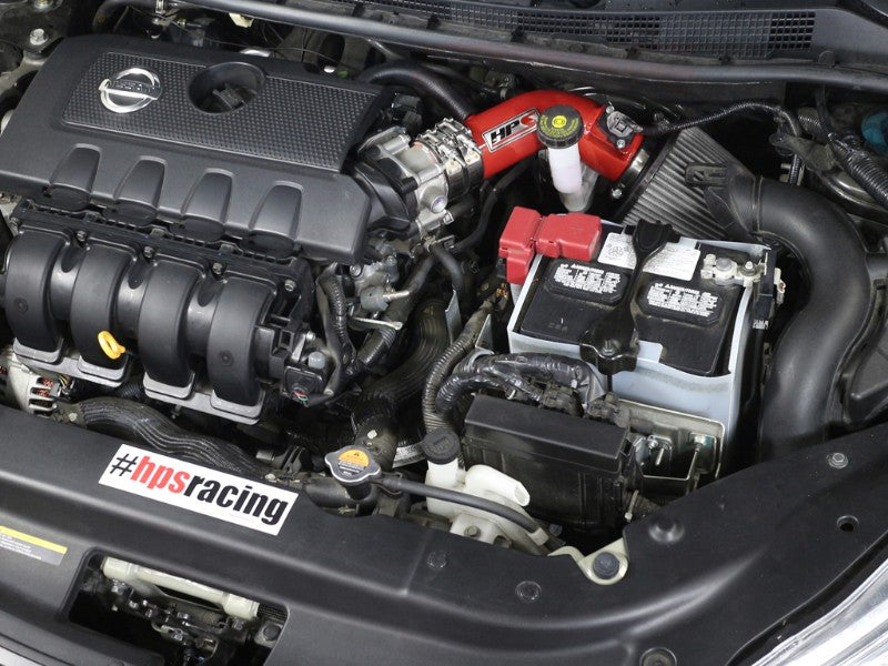 HPS Red Shortram Air Intake Kit with Filter For 13-17 Nissan Sentra 1.8L-Air Intake Systems-BuildFastCar-827-269R